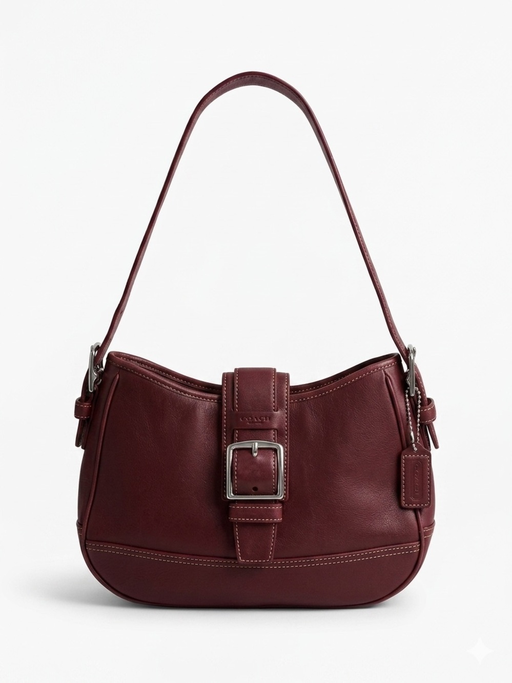 Coach Hamptons Hobo Vintage 2003 Y2K Bag LN Burgundy